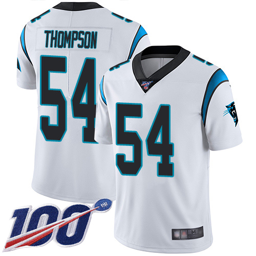 Carolina Panthers Limited White Youth Shaq Thompson Road Jersey NFL Football #54 100th Season Vapor Untouchable->carolina panthers->NFL Jersey